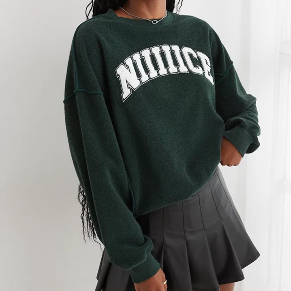 Green Terry Pullover
